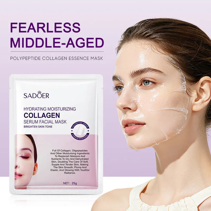 Collagen Firming Facial Mask | Anti-Wrinkle Moisturizing Skin Care Sheet Mask