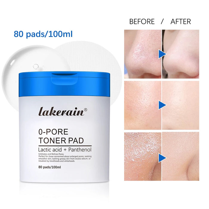 Zero Pore Toner Pads Control Oil Reduce Deep Clean Refines Pores Antioxidant Skincare Treatment