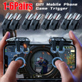 1-6Pairs G21 Mobile Phone Game Trigger Gamepad Joystick 6-Finger L1 R1 Key Button Game Fingertips For PUBG Game Controller New 