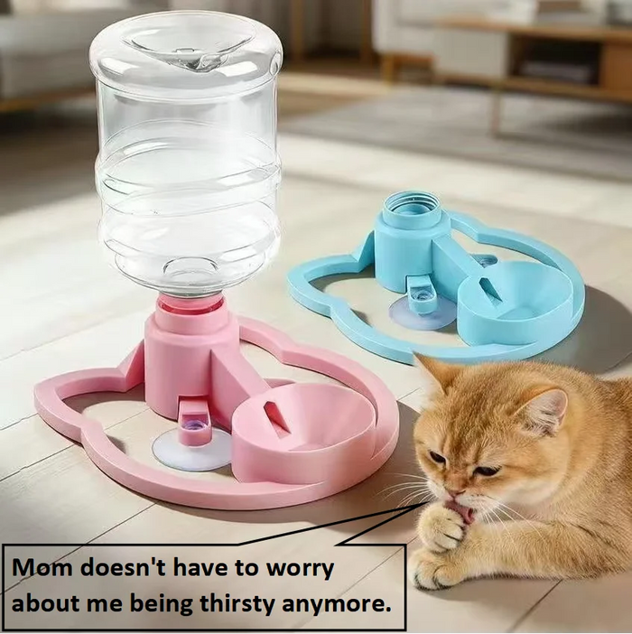 Non-Electric Pet Water Dispenser | Gravity-Fed Auto Water Refill for Cats & Small Dogs