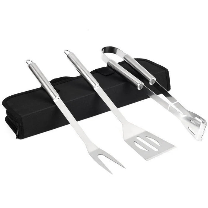 BBQ Tools Set | Stainless Steel Barbecue Utensil Kit with Carry Bag