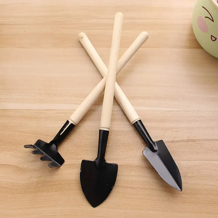 Mini Garden Tools 3-Piece Set | Multi-Function Shovel, Harrow & Trowel