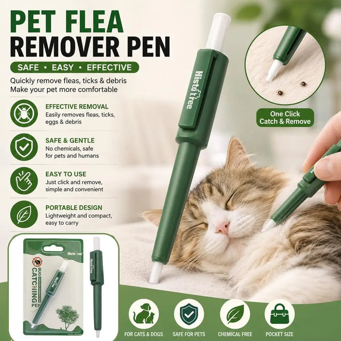 Pet Tick Remover Tool | Flea Control Pen for Cats, Dogs & Humans